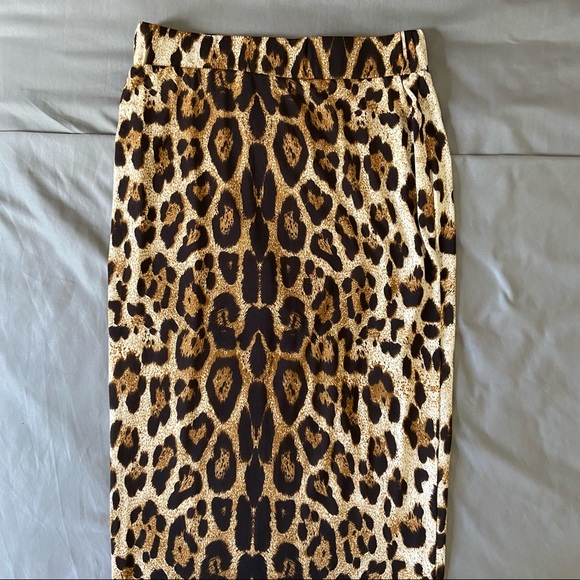 Mandee Leopard Print Bodycon Skirt - Picture 1 of 4